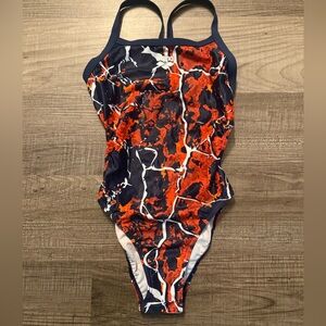 Arena Abstract Print Swimsuit